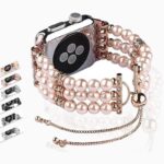 A band Fashion pearl bracelet cuff Strap for series 7 6 5 4